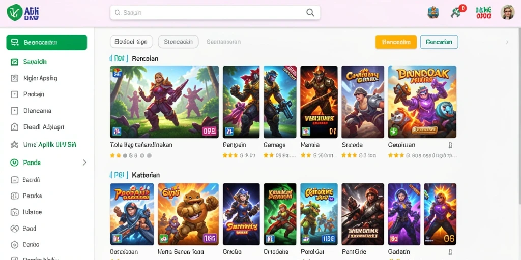 Screenshot fitur sosial yang memungkinkan interaksi antar pemain.