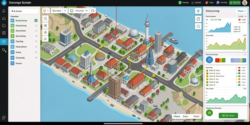Screenshot menunjukkan lokasi ikonik Jepang yang dapat dieksplor.