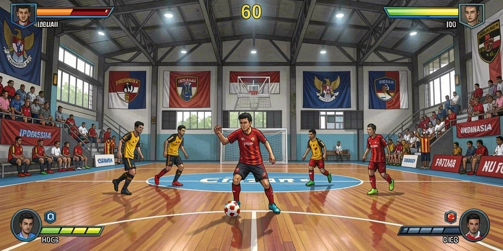 Ilustrasi level yang menantang dan penuh rintangan.